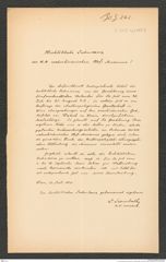 k.k. naturhistorisches Hofmuseum, Intendanzakten 1885-1896 (Hauer), Aktenzahl Z.242.b/1883, Seite 1